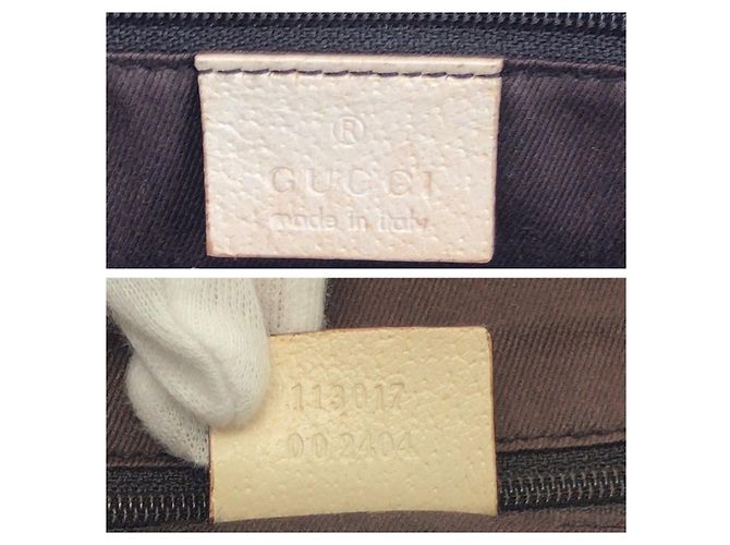 Gucci GG Canvas Leder Tote Bag Braun Beige - Ansicht 4