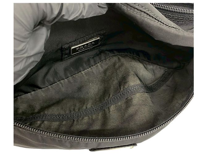 Marsupio in nylon Tessuto Prada Nero - vista 10