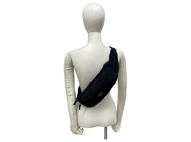 Marsupio in nylon Tessuto Prada Nero - vista 3