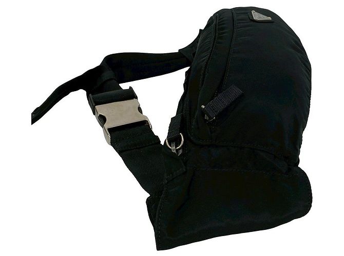 Marsupio in nylon Tessuto Prada Nero - vista 7