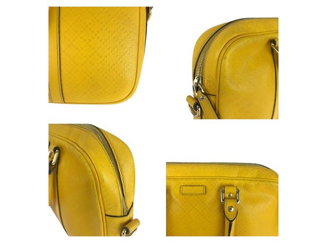 Maletín 2way de cuero Diamante Gucci Amarillo - vista 5