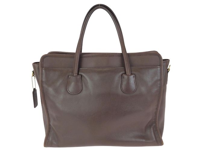 Borsa Business in Pelle 2way Coach Marrone - vista 2