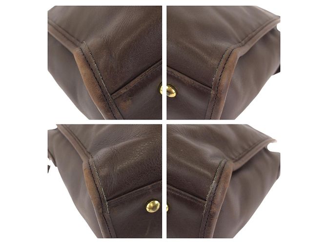Borsa Business in Pelle 2way Coach Marrone - vista 3