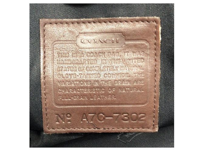 Borsa Business in Pelle 2way Coach Marrone - vista 4