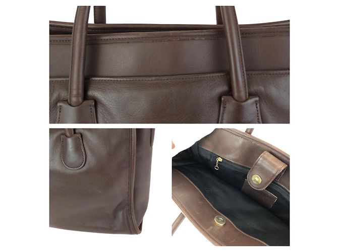 Borsa Business in Pelle 2way Coach Marrone - vista 6