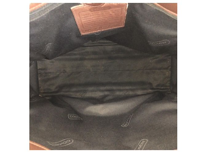 Borsa Business in Pelle 2way Coach Marrone - vista 9