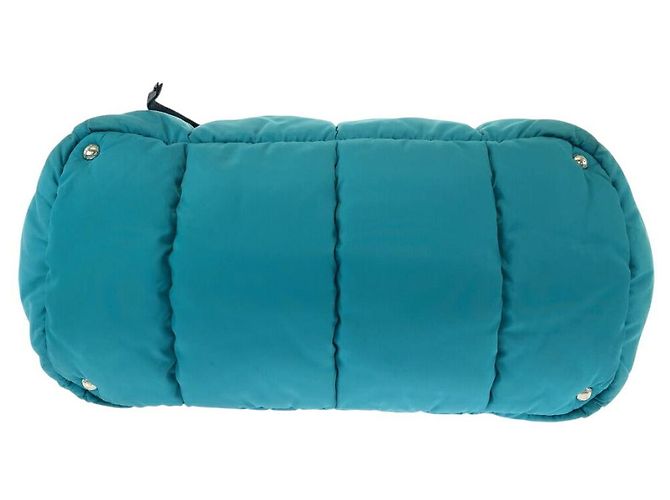 Borsa a tracolla 2way in Tessuto Prada Blu - vista 10