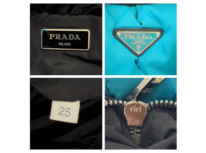 Borsa a tracolla 2way in Tessuto Prada Blu - vista 4