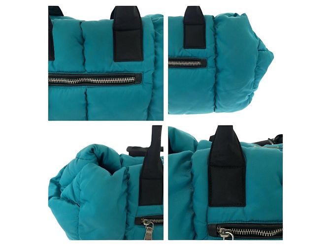 Borsa a tracolla 2way in Tessuto Prada Blu - vista 5