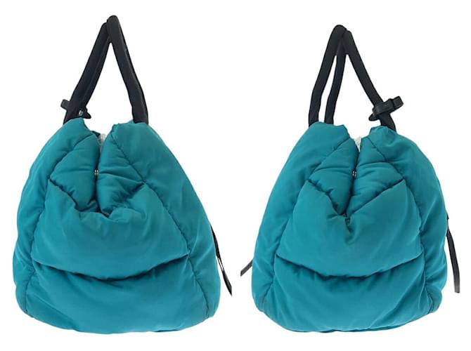Borsa a tracolla 2way in Tessuto Prada Blu - vista 8