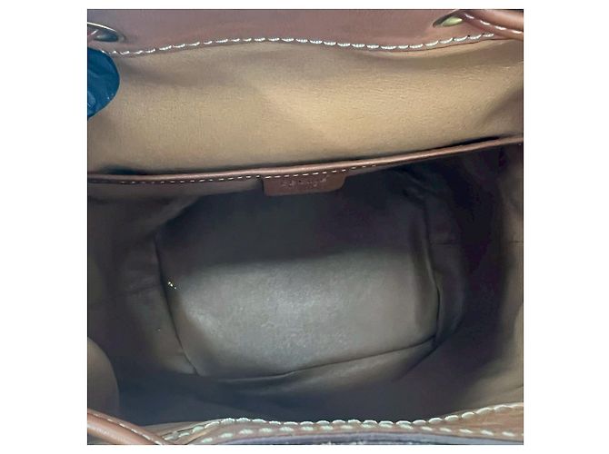 Céline Celine Macadam Triomphe Lederrucksack Braun - Ansicht 10