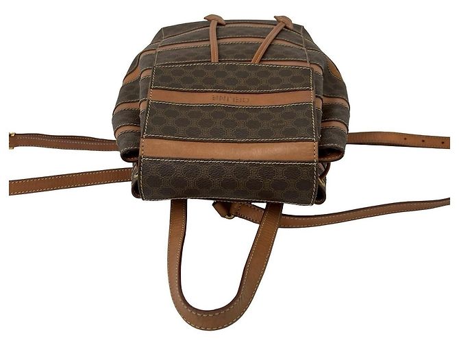 Céline Celine Macadam Triomphe Lederrucksack Braun - Ansicht 5