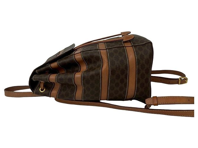 Céline Celine Macadam Triomphe Lederrucksack Braun - Ansicht 6