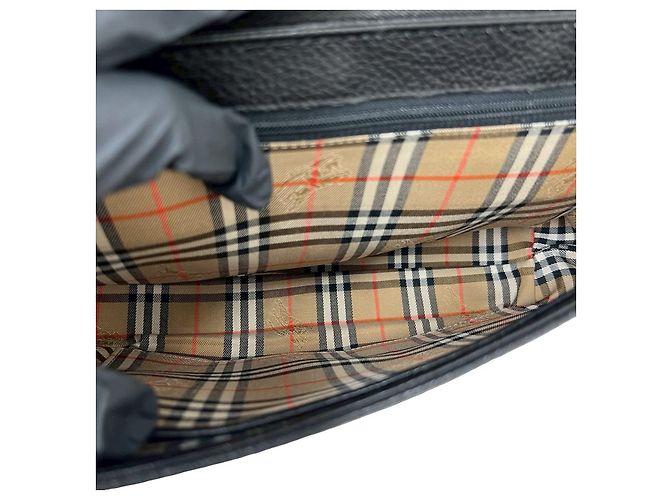 Borsa in pelle Burberry Nero - vista 10