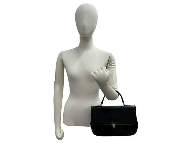 Borsa in pelle Burberry Nero - vista 3