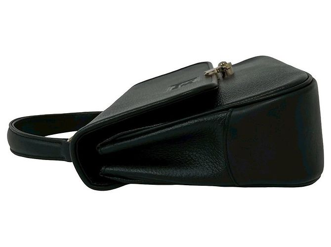 Borsa in pelle Burberry Nero - vista 6