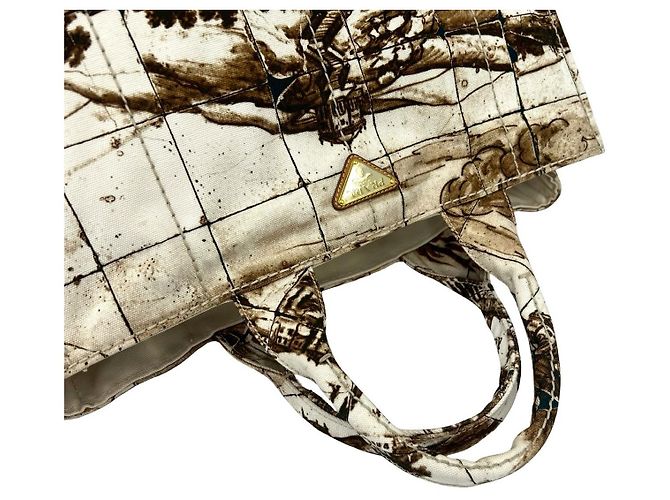 Prada Canapa Canvas Tote Bag Braun - Ansicht 5
