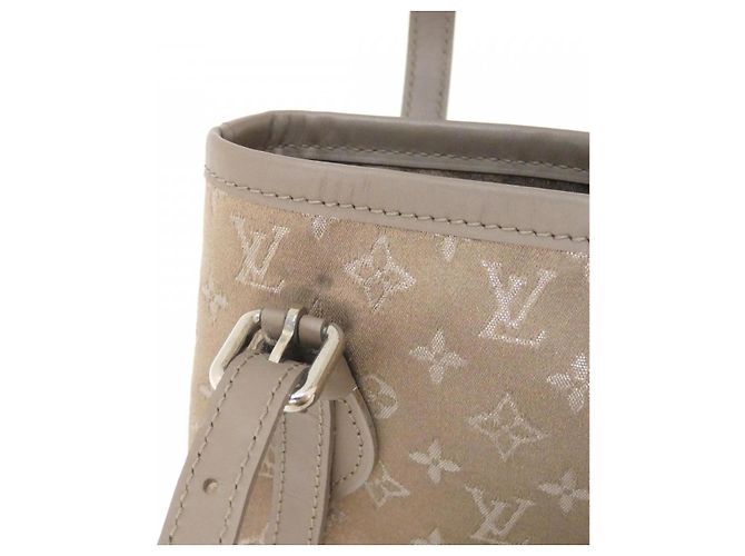 Bucket Borsa a secchiello Louis Vuitton in raso Monogram Marrone Beige - vista 3