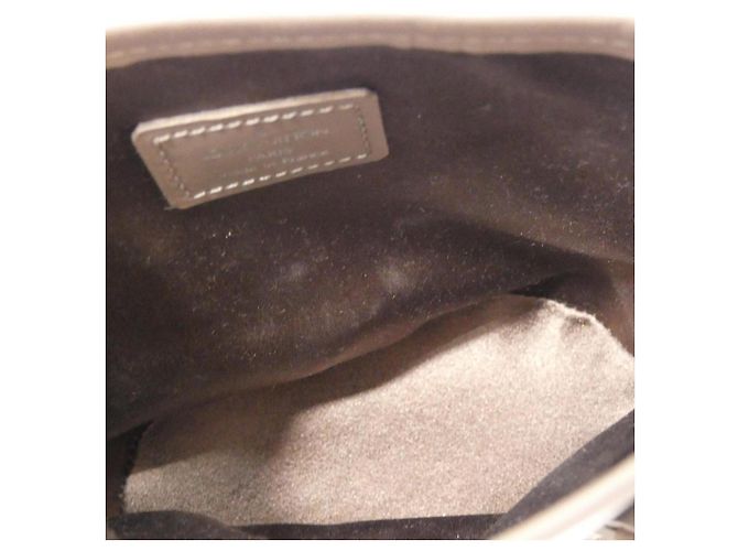 Bucket Borsa a secchiello Louis Vuitton in raso Monogram Marrone Beige - vista 6