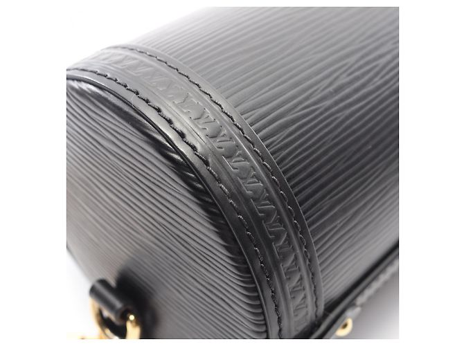 Borsa Louis Vuitton Papillon Trunk Epi 2way Nero - vista 8
