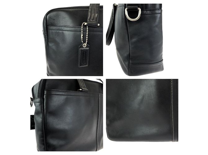 Pasta executiva 2way de couro COACH Preto - vista 5