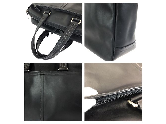 Pasta executiva 2way de couro COACH Preto - vista 6