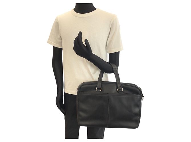 Pasta executiva 2way de couro COACH Preto - vista 7
