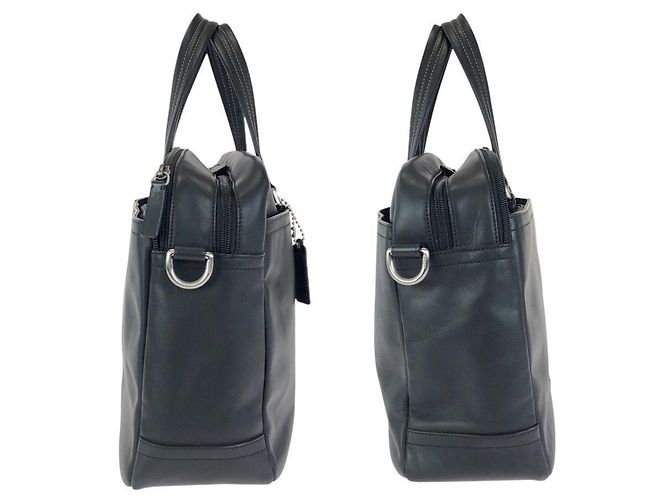 Pasta executiva 2way de couro COACH Preto - vista 8