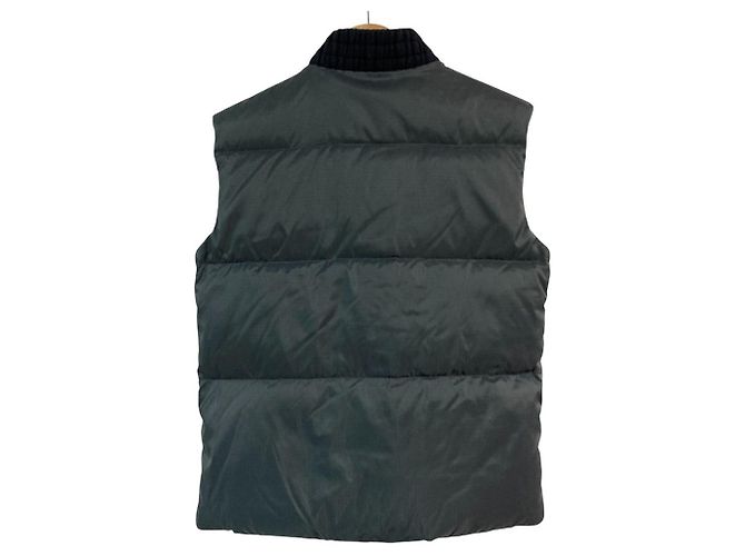 Chaleco de plumas Jil Sander con ribete de punto Castaño - vista 2