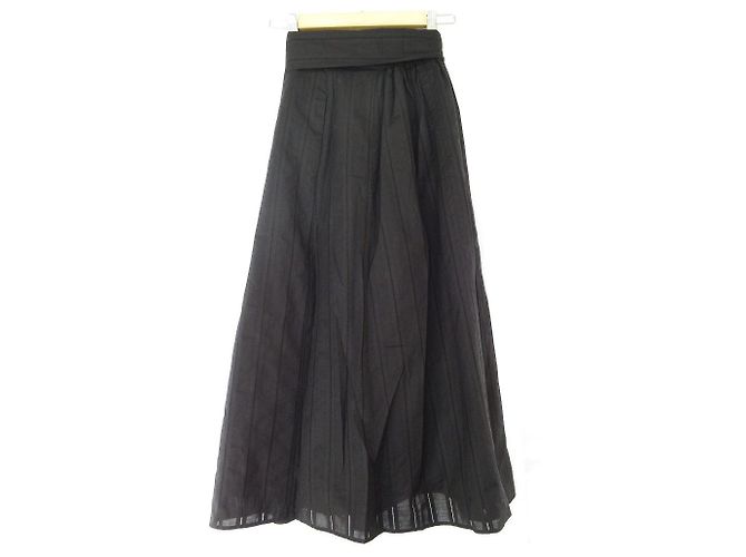 Autre Marque Falda acampanada con lazo Tiara Negro - vista 2