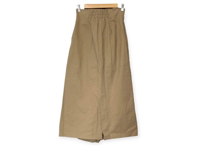 Autre Marque Falda larga de talle alto Mystrada Beige - vista 2