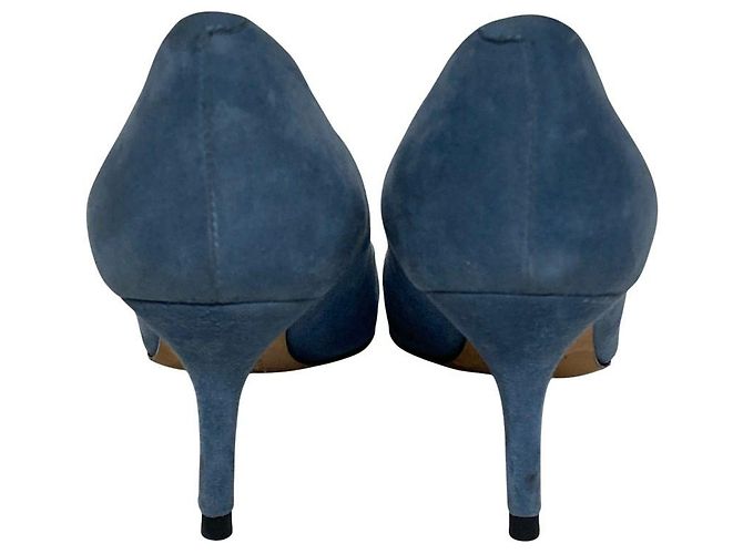 Autre Marque Décolleté a punta in scamosciato PELLICO Blu - vista 3