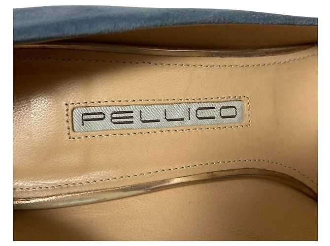 Autre Marque Décolleté a punta in scamosciato PELLICO Blu - vista 6