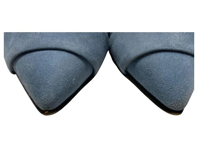 Autre Marque Décolleté a punta in scamosciato PELLICO Blu - vista 8