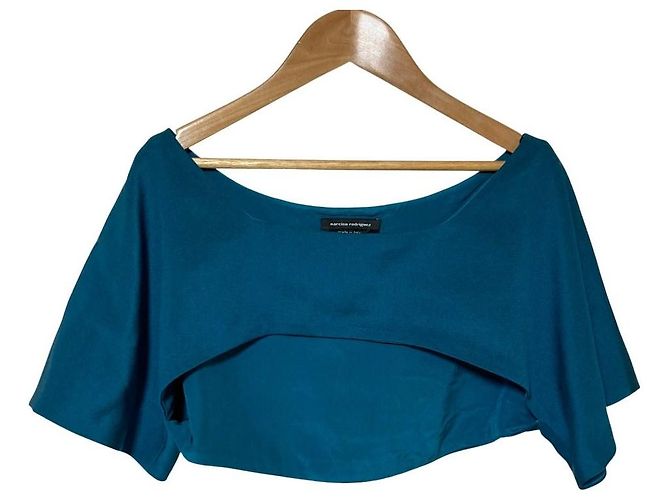 Autre Marque Vestido sin mangas con capas Narciso Rodriguez Verde - vista 11