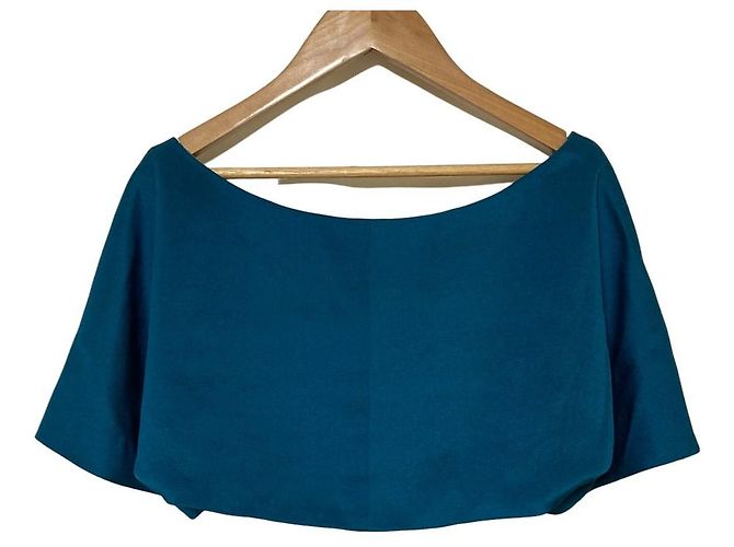 Autre Marque Vestido sin mangas con capas Narciso Rodriguez Verde - vista 12
