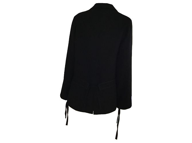 Schwarzer Wollblazer Yohji Yamamoto - Ansicht 2
