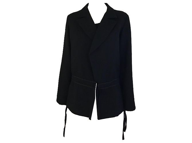 Schwarzer Wollblazer Yohji Yamamoto - Ansicht 3
