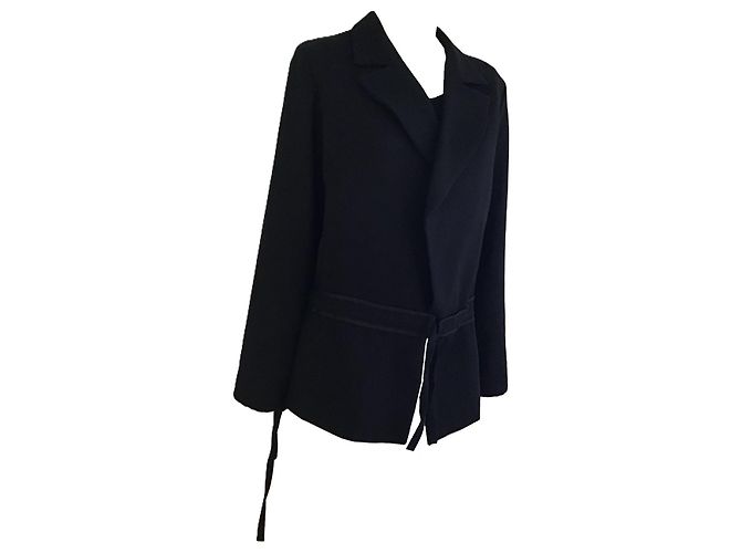 Schwarzer Wollblazer Yohji Yamamoto - Ansicht 4