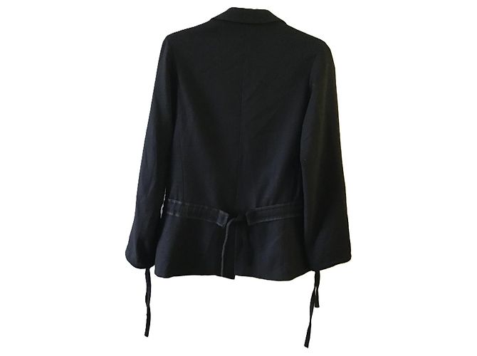Schwarzer Wollblazer Yohji Yamamoto - Ansicht 5
