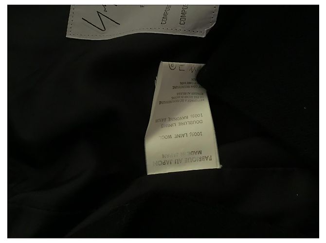 Schwarzer Wollblazer Yohji Yamamoto - Ansicht 7