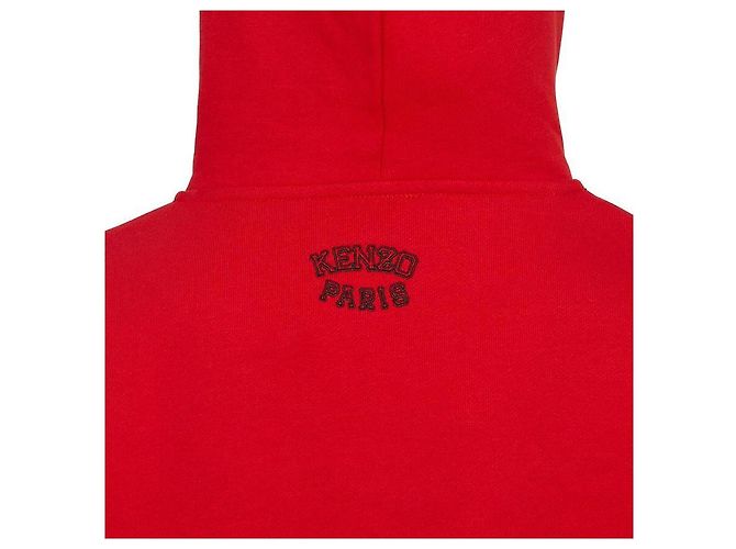 Kenzo Fleece-Kapuzenpullover für Kinder Rot - Ansicht 7