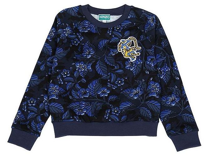 Kenzo Fleece-Sweatshirt für Kinder (Größe für Erwachsene verfügbar) Schwarz - Ansicht 2