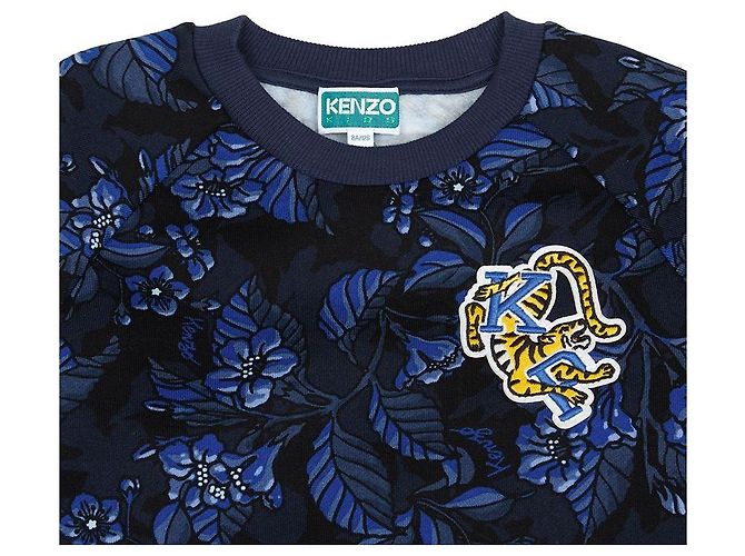 Kenzo Fleece-Sweatshirt für Kinder (Größe für Erwachsene verfügbar) Schwarz - Ansicht 4