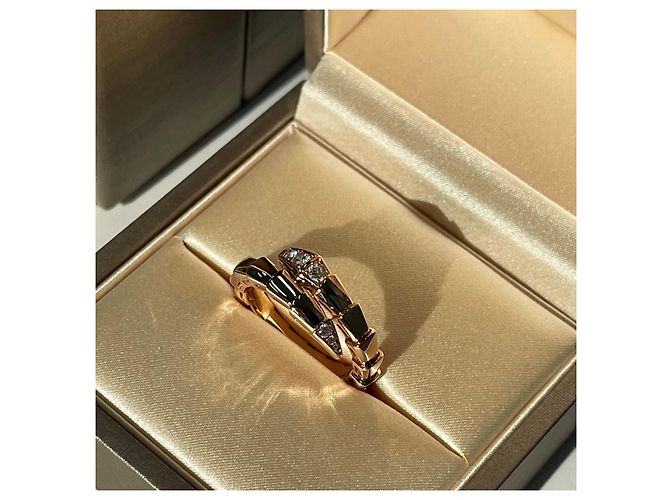 Bulgari Serpenti Viper Ring Diamant Roségold Pink - Ansicht 3