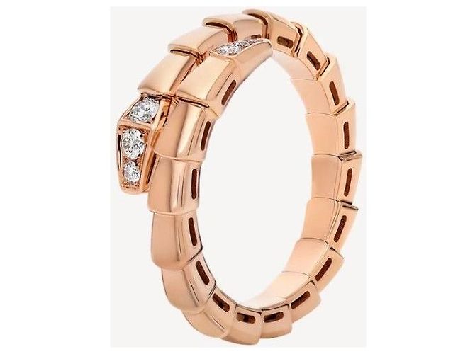 Bulgari Serpenti Viper Ring Diamant Roségold Pink - Ansicht 8