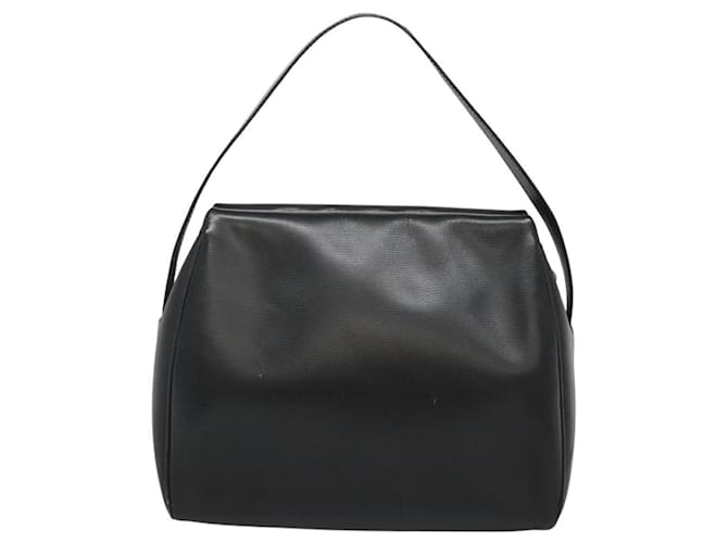 Céline Celine Circle Logo in Pelle Nero - vista 2