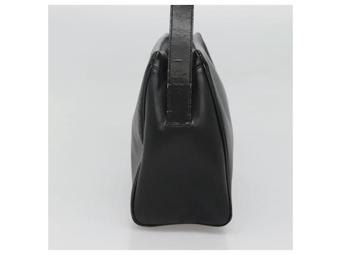 Céline Celine Circle Logo in Pelle Nero - vista 4