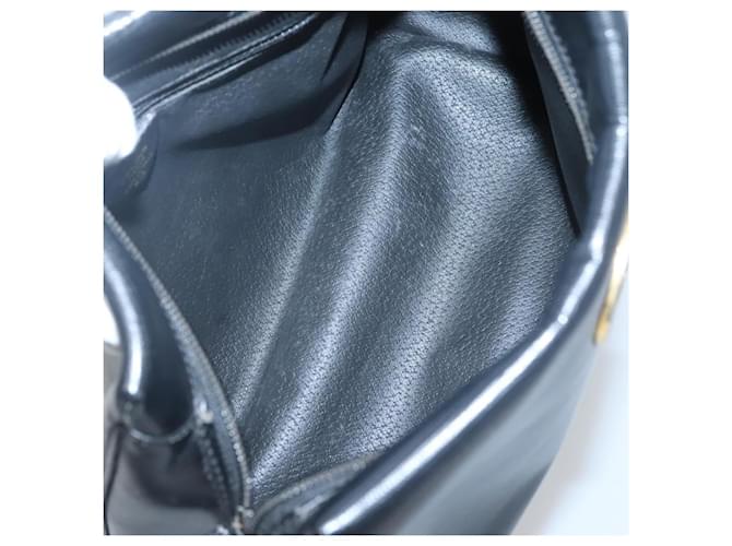 Céline Celine Circle Logo in Pelle Nero - vista 5