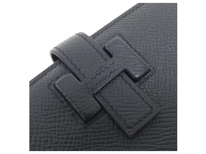 Hermès Cartera compacta Hermes New H Passant Negro - vista 6